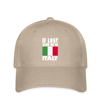 Drapeau de l’Italie - Casquette Flexfit - kaki - Devant
