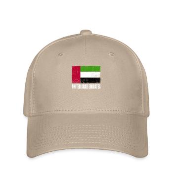 United Arab Emirates Flag - Flexfit Cap - khaki - Front