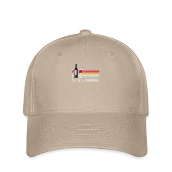 Camping Boire du vin - Casquette Flexfit - kaki - Devant