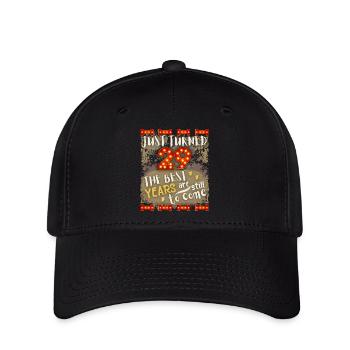29th birthday 29 years old vintage design, saying - Flexfit Cap - black - Front