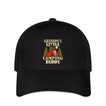 Le petit copain de camping de grand-père - Casquette Flexfit - noir - Devant