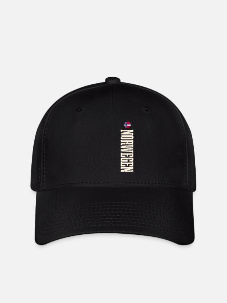 Norwegen - Flexfit Cap - Schwarz