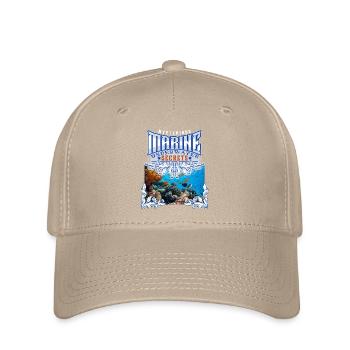 Sea-Ocean, Underwater World for Divers, Saying - Flexfit Cap - khaki - Front