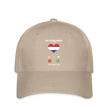 Les Pays-Bas appellent Netherlands Heart Souvenir - Casquette Flexfit - kaki - Devant