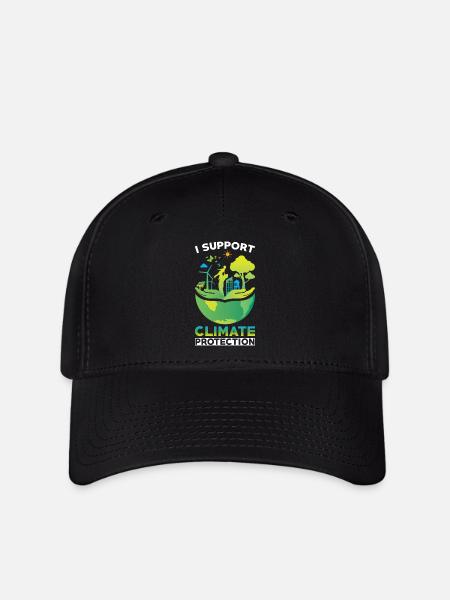 Klimaschützer Klimaschutz Support - Flexfit Cap - Schwarz