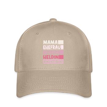 Musikerin Mama Ehefrau Heldin - Flexfit Cap - Khaki - Vorne