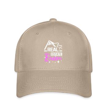 Real Estate Queen - Flexfit Cap - khaki - Front