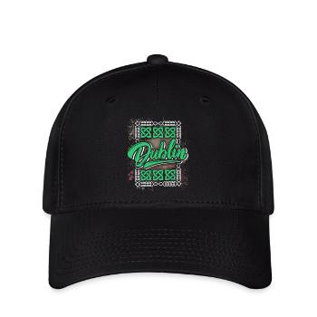 Dublin Dublin-Irlande Irlande, en disant, logo de Dublin - Casquette Flexfit - noir - Devant