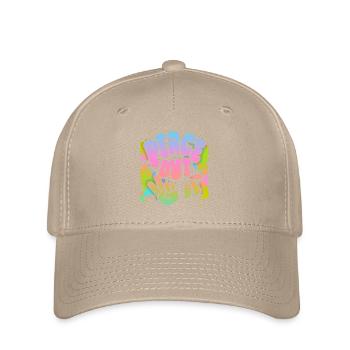 Peace-Out, Frieden-Symbol Friedenszeichen, 70er - Flexfit Cap - Khaki - Vorne