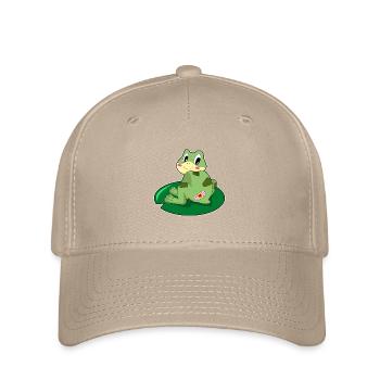 Frog Patches - Flexfit Cap - khaki - Front