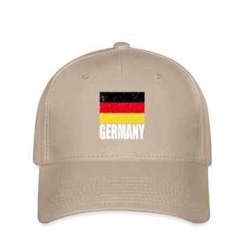 Germany Flag - Flexfit Cap - khaki - Front