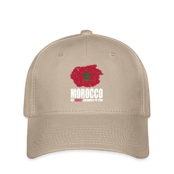 Drapeau du Maroc - Casquette Flexfit - kaki - Devant