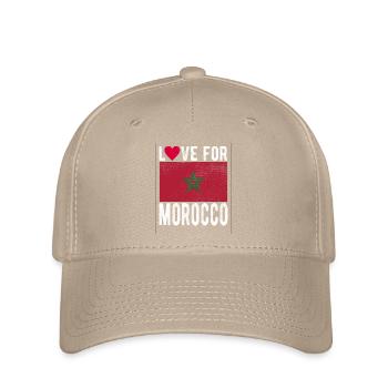 Drapeau du Maroc - Casquette Flexfit - kaki - Devant