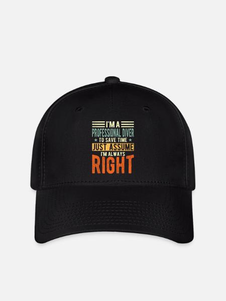 Professioneller Taucher - Flexfit Cap - Schwarz