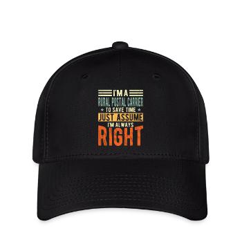 Conférence sur les codes postaux ruraux - Casquette Flexfit - noir - Devant