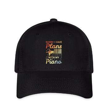 Pianist Witz - Flexfit Cap - Schwarz - Vorne