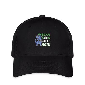 Irish You Would Kiss Me | St. Patty's Day | Irish - Flexfit Cap - Schwarz - Vorne