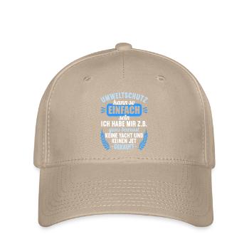 Anti Umweltschutz Parodie Umweltschutz - Flexfit Cap - Khaki - Vorne