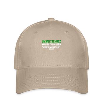 Anti Umweltschutz Parodie Umweltschutz - Flexfit Cap - Khaki - Vorne