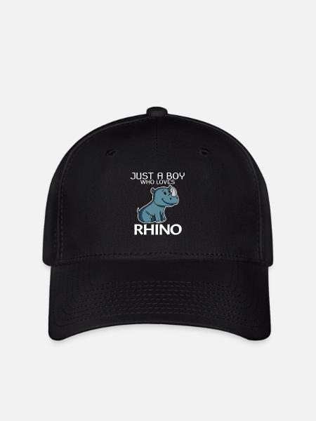Rhino Nashorn - Flexfit Cap - Schwarz