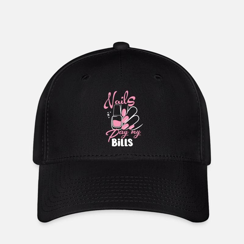 Nails Pay My Bills Manicure - Flexfit Cap - black