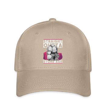 Stone Age, Stone Age man, caveman saying - Flexfit Cap - khaki - Front