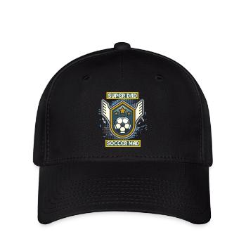 Soccer Dad, funny saying, soccer dad - Flexfit Cap - black - Front