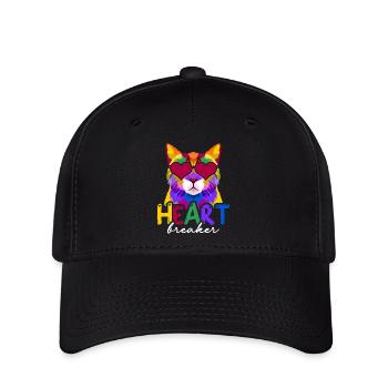Anti-Saint-Valentin célibataire Heartbreaker - Casquette Flexfit - noir - Devant