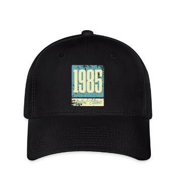 1985 Geboren Geburtstag Geburtsjahr - Flexfit Cap - Schwarz - Vorne