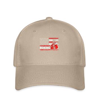 Boxing gloves American Combat Sports Flag - Flexfit Cap - khaki - Front