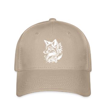 Cunning fox in tattoo ink - Flexfit Cap - khaki - Front