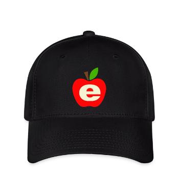 90s Rave Red Apple UK 1990s Old School Raver - Flexfit Cap - black - Front