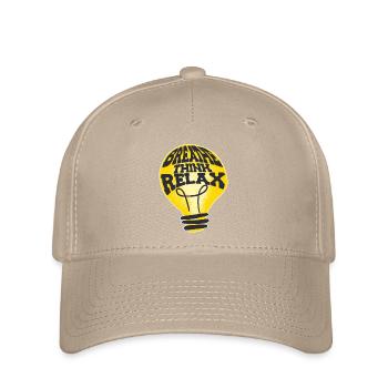 Breathing Thinking Relax National Stress Awareness - Flexfit Cap - khaki - Front