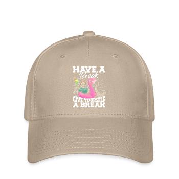 Have A Break Give National Stress Awareness - Flexfit Cap - khaki - Front