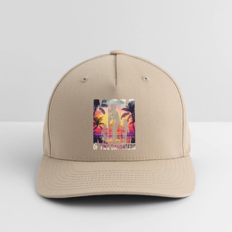 Mutter mit zwei Töchtern Muttertag Strand Mama Flexfit Cap