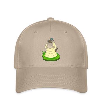 Horse Bridal Veil Wedding - Flexfit Cap - khaki - Front
