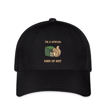 Alimentation des écureuils - Casquette Flexfit - noir - Devant