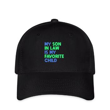 Mein Schwiegersohn ist mein Lieblingskind - Flexfit Cap - Schwarz - Vorne