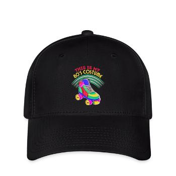 80s Roller Skates, Roller Skating, Saying - Flexfit Cap - black - Front