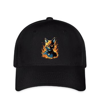 Super paws in action: super cat - Flexfit Cap - black - Front