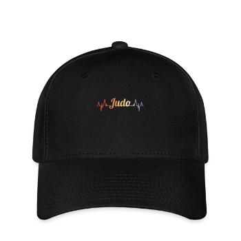 Vintage Judo Heartline - Flexfit Cap - black - Front
