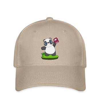 Panda Book - Flexfit Cap - khaki - Front