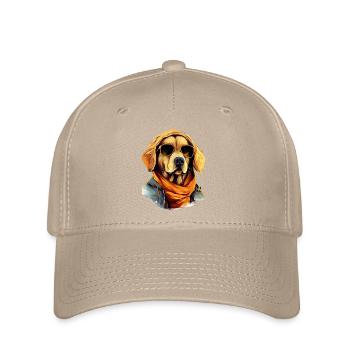 Golden retriever on the streets | Dog lovers - Flexfit Cap - khaki - Front