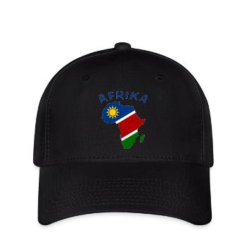 Namibia Map of Africa - Flexfit Cap - black - Front
