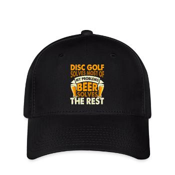 Disc Golf Disc Golf - Flexfit caps - svart - Foran
