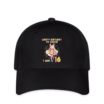 Anime Mandga K-Pop KPop Mädchen 16. Geburtstag - Flexfit Cap - Schwarz - Vorne