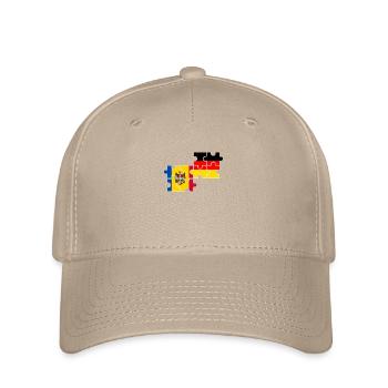 Moldova Germany Flag German Moldovans - Flexfit Cap - khaki - Front