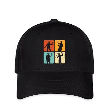 Réalité virtuelle VR - Casquette Flexfit - noir - Devant