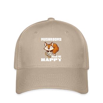 Mushroom time mushroom picker pickers mushroom connoisseurs - Flexfit Cap - khaki - Front