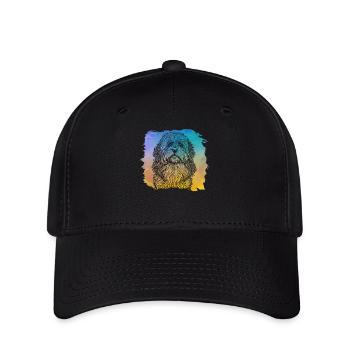 Havanais rétro - Casquette Flexfit - noir - Devant
